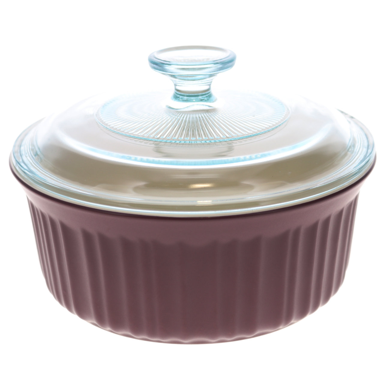 Corningware 1.5 QT 1.4 L French Colors Cabernet Red Baking Dish with Lid